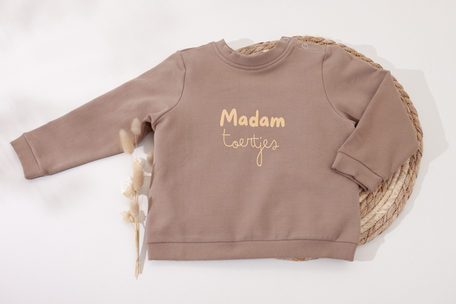 Trui taupe 86/92