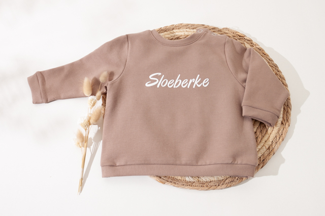 Sweater 74/80 taupe